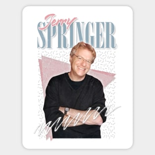 Jerry Springer / Vintage Look 90s Style Design Sticker